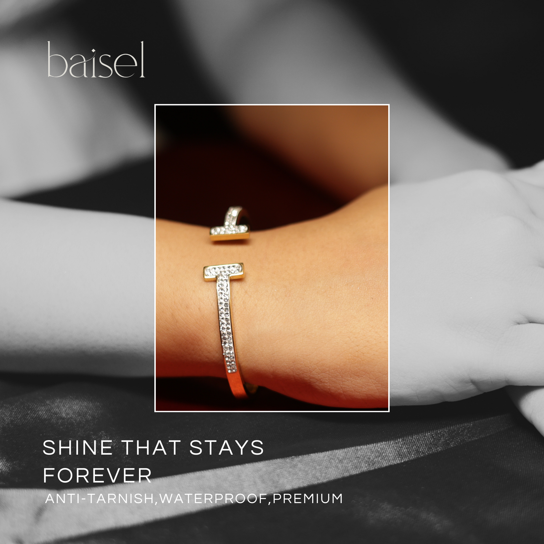 Timeless T-Cuff Sparkle Bracelet