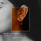 Bow Hoop Earrings – Gold