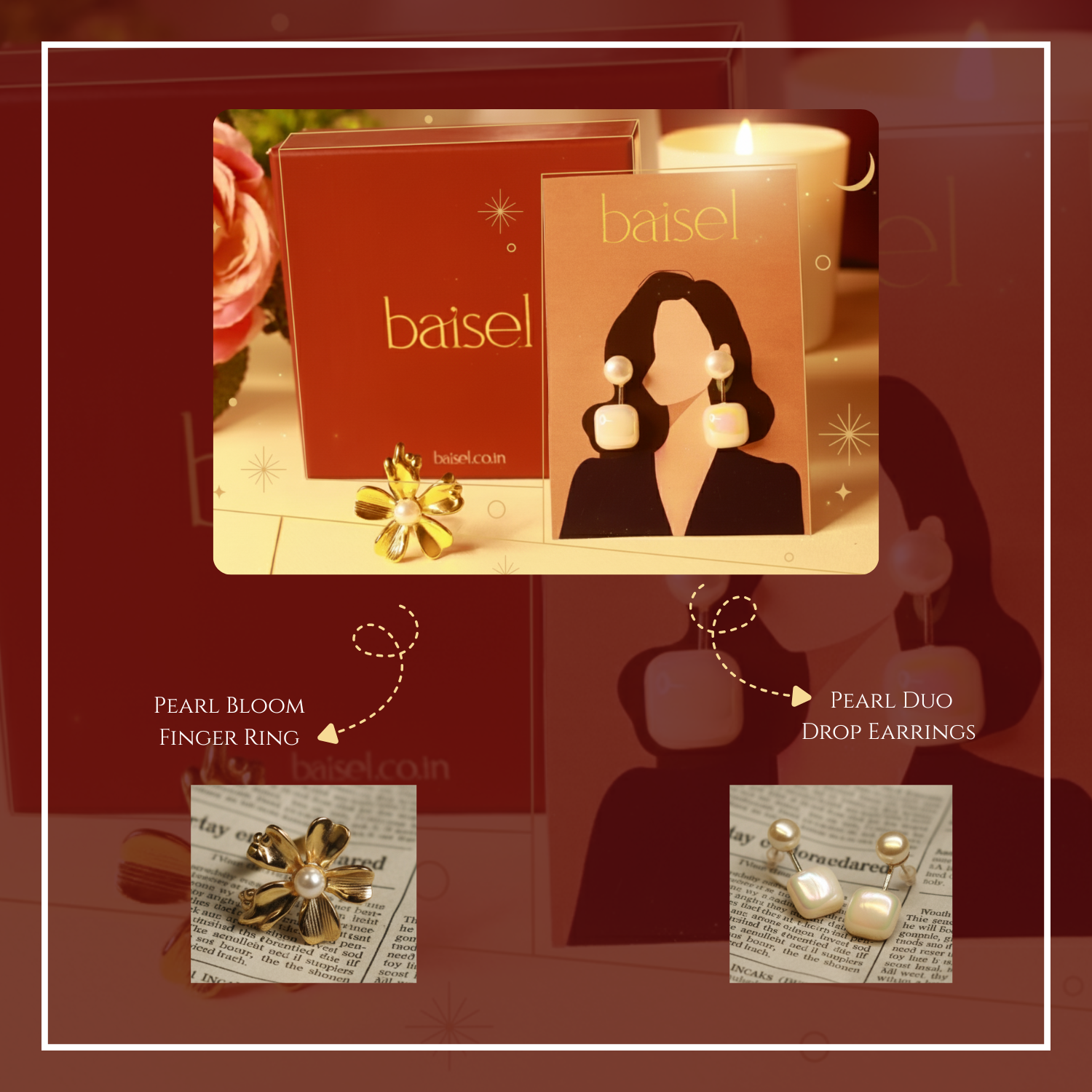 Duo of Grace – Ring & Earrings