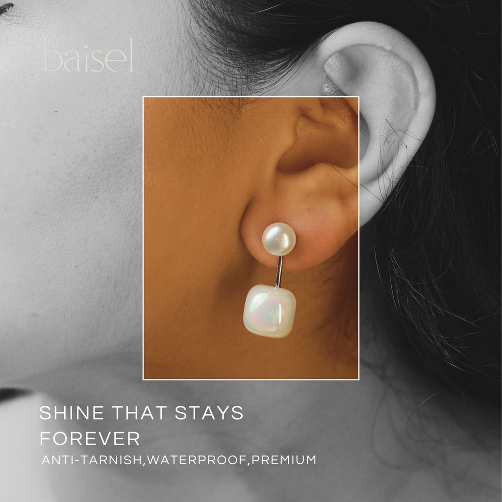 Pearl Duo Drop Earrings