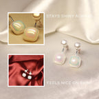 Pearl Duo Drop Earrings