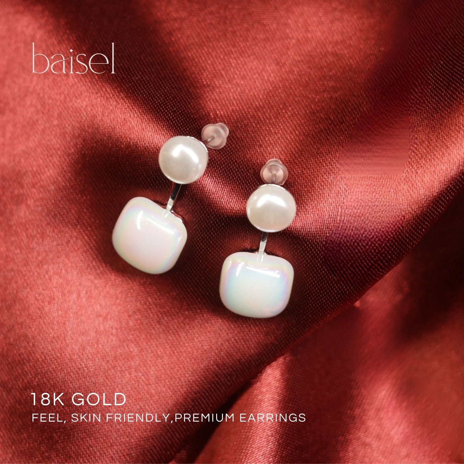 Pearl Duo Drop Earrings