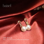 White Pearl set earrings