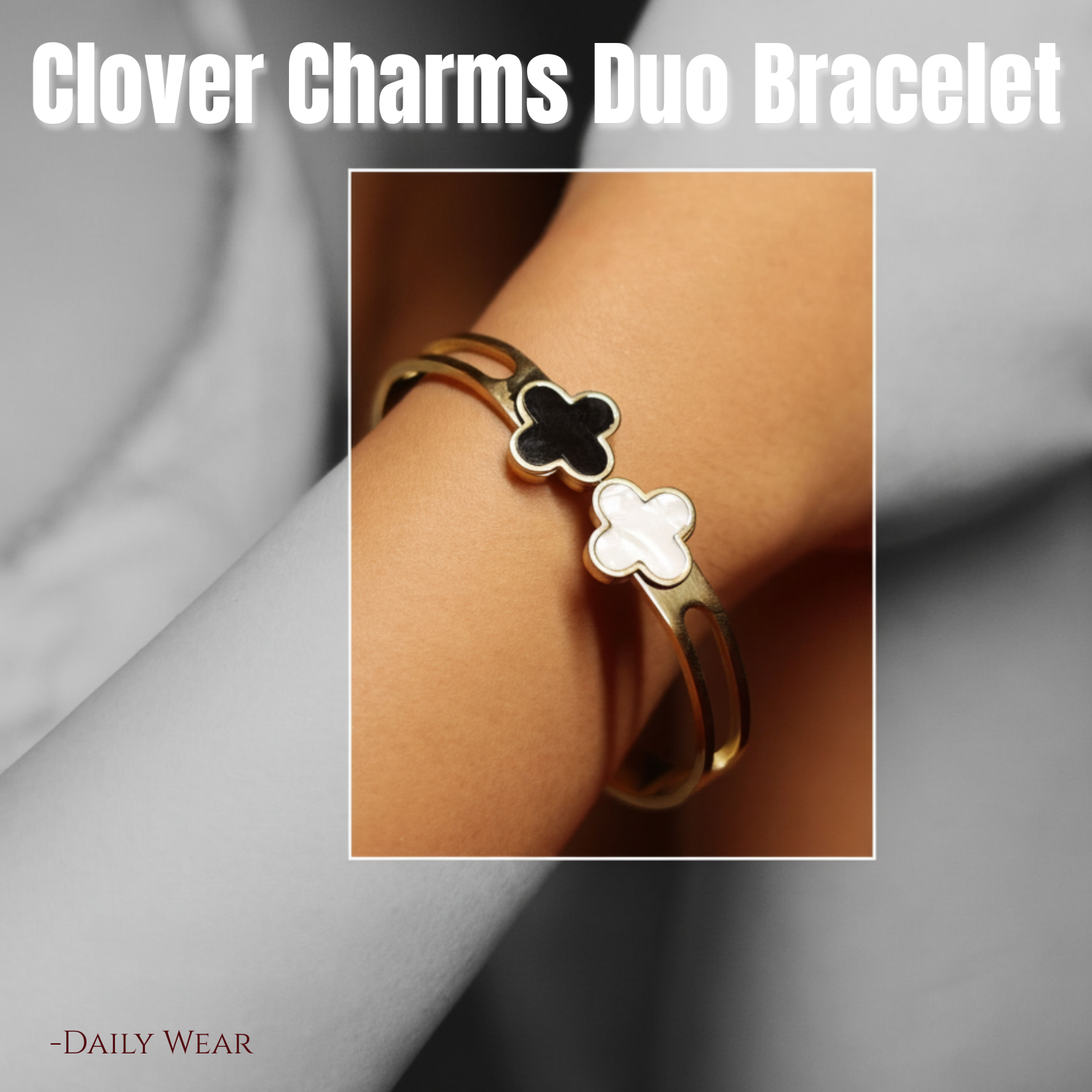 Clover Elegance Bracelet Duo