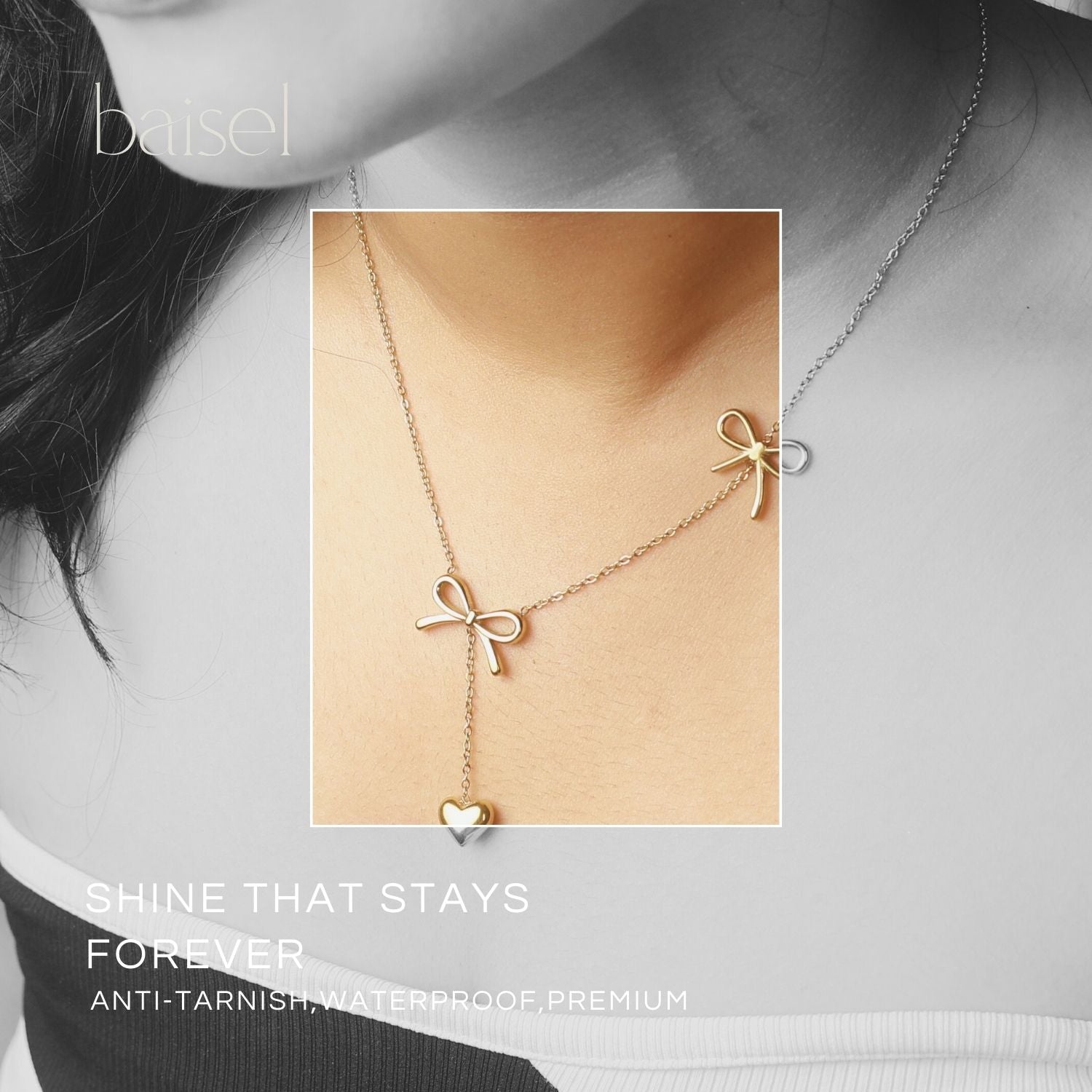 Charm Knot 18K Gold radiance pendant