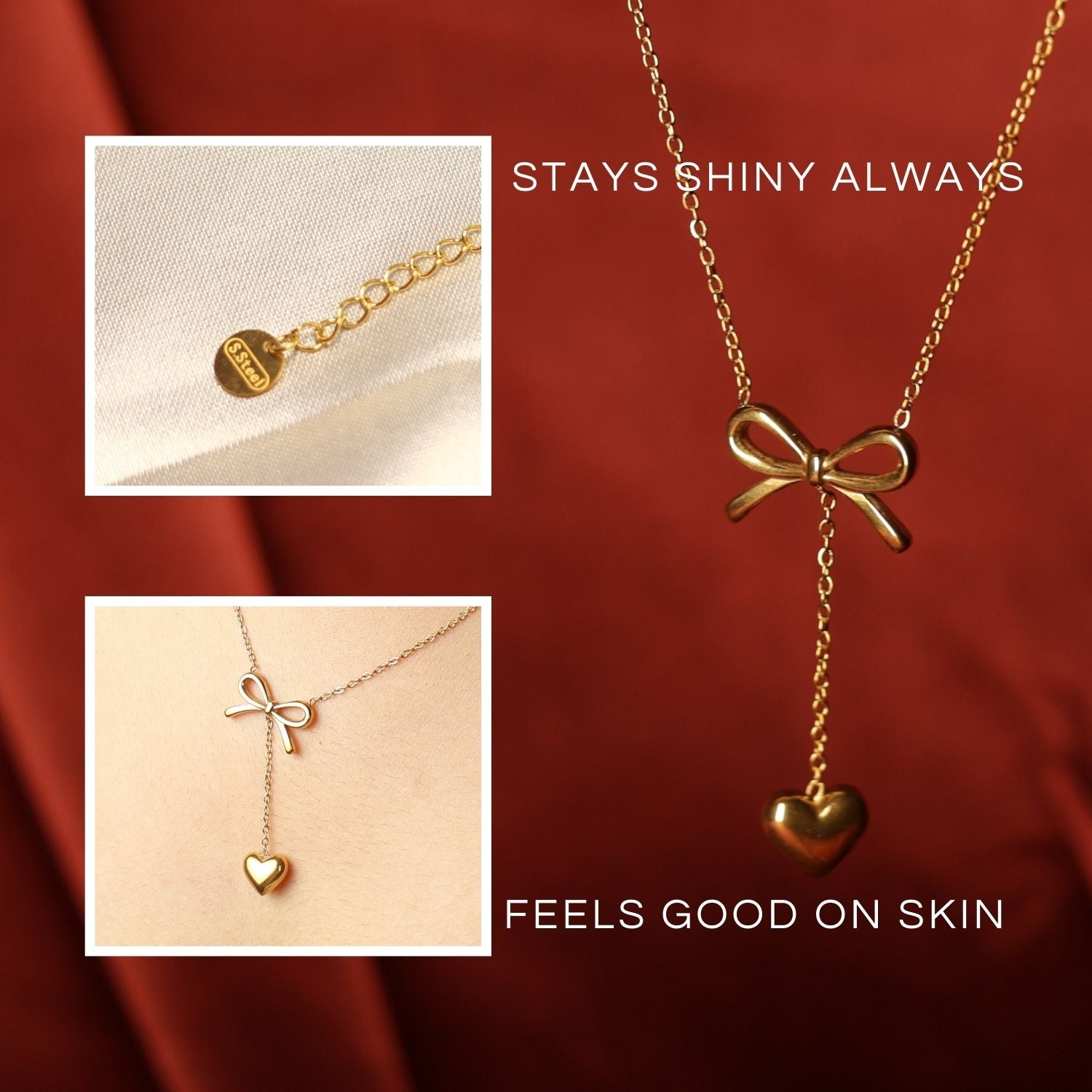 Charm Knot 18K Gold radiance pendant