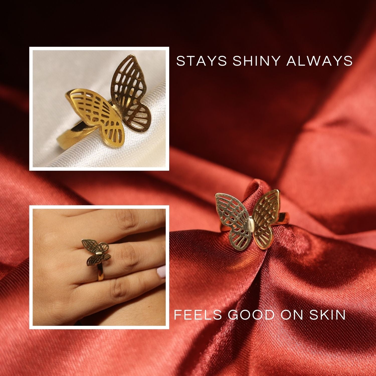 Butterfly Wing Finger Ring