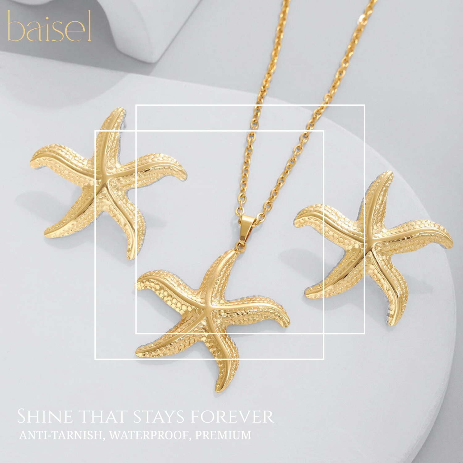 Starfish Necklace & Earring Set