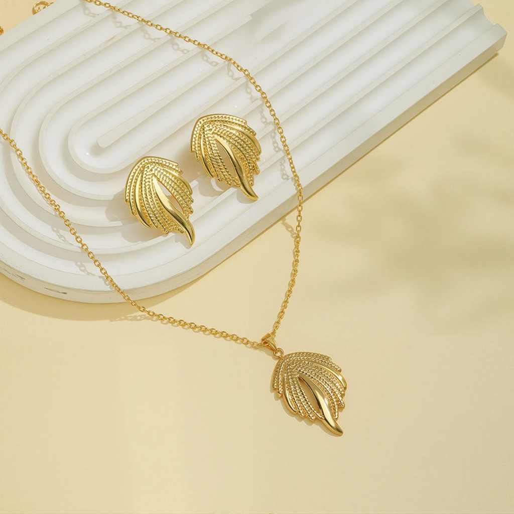 Winged Grace Necklace & Earring Set