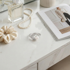 Leaf & Pearl Open Ring