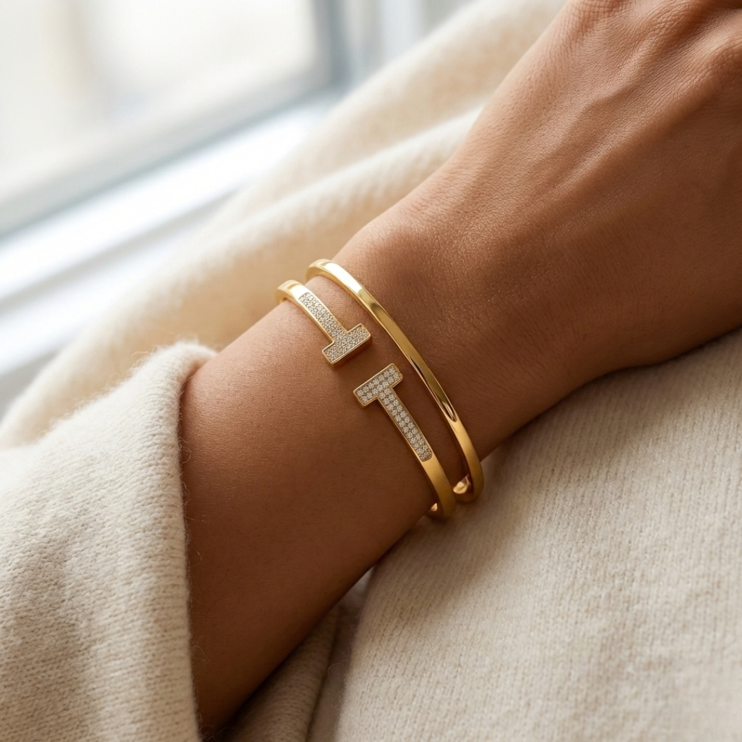 Timeless T-Cuff Sparkle Bracelet