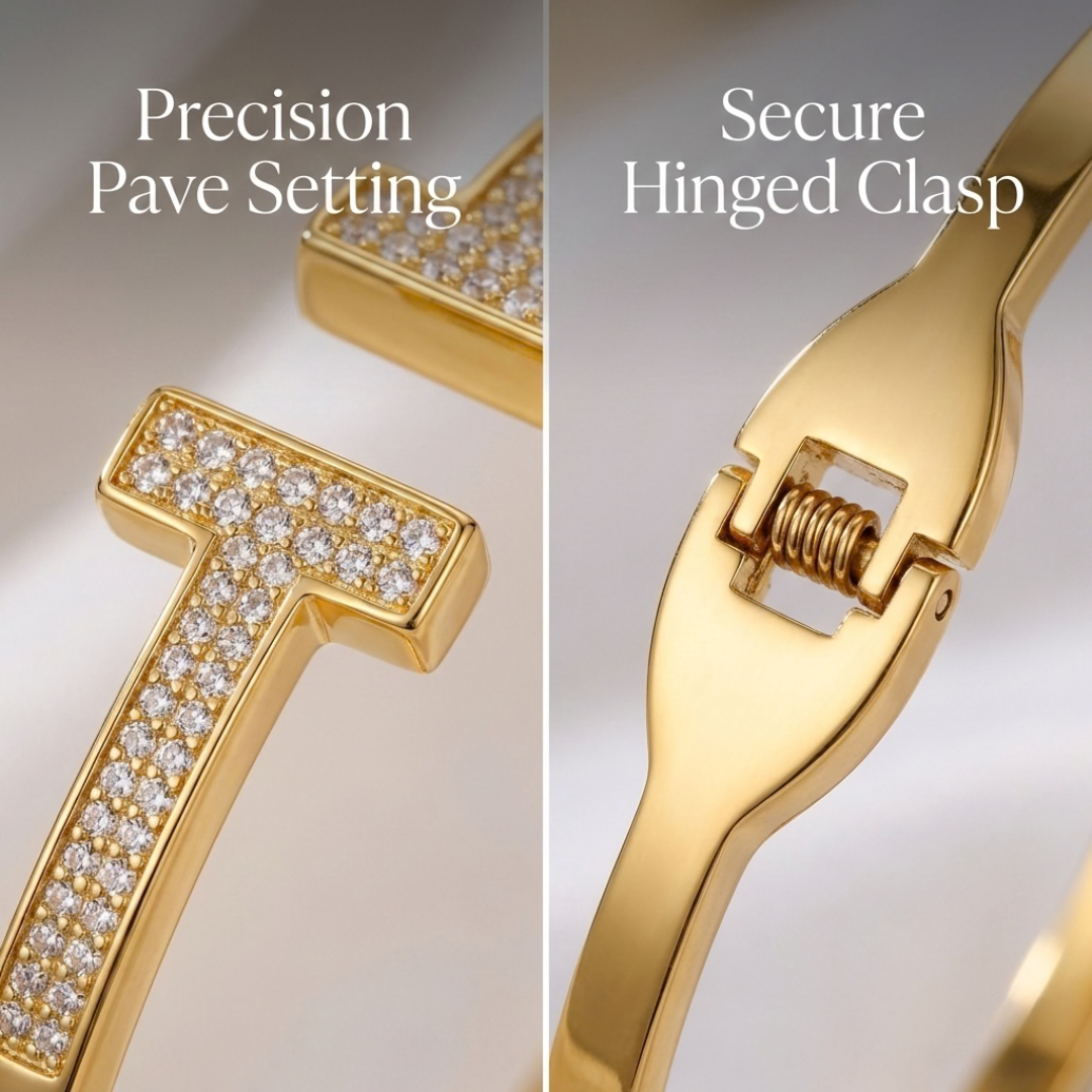 Timeless T-Cuff Sparkle Bracelet