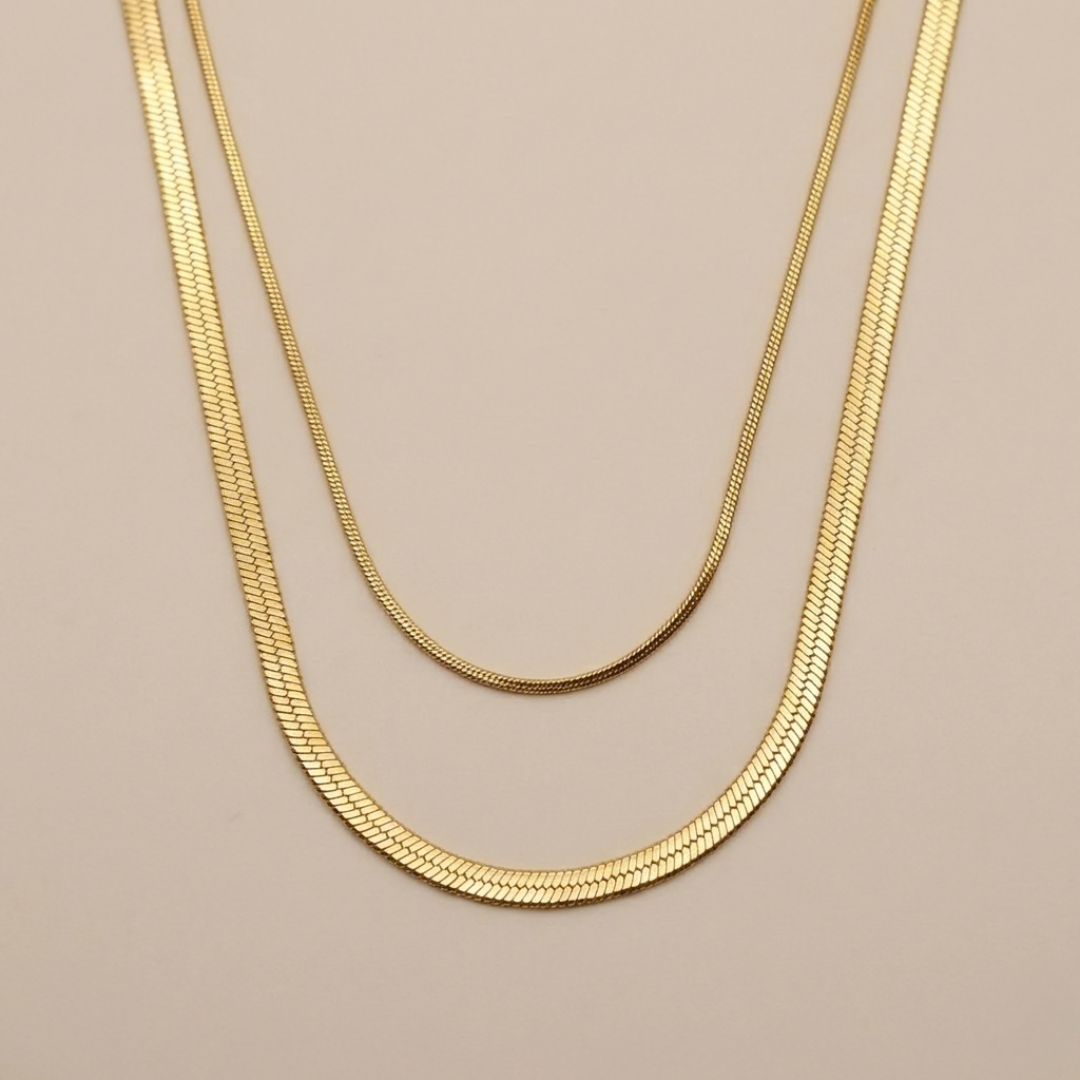 Twin Gleam Snake Chain